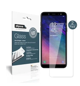 2x Protection pour Samsung Galaxy A6 Plus ecrán Verre souple Film Protecteur 9H - Photo 1 sur 9