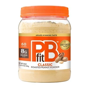 PBfit All-Natural Peanut Butter Powder, Powdered Peanut Spread 30 OZ- Pack of 2 - Picture 1 of 9