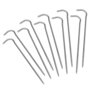 Camping Titanium Tent Pegs Nails Outdoor Canopy Awning Ground Stakes Hook S1O0 - Picture 1 of 8