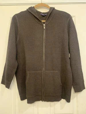 Roaman's коричневый вязаный свитер с капюшоном 22/24 1 X.         2442 - Изображение 1 из 4