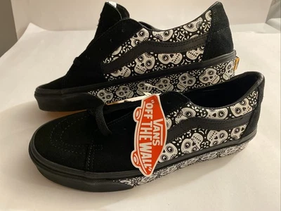 VANS Los Dia De Los Muertos Skulls Sneakers Mens 8.5 Women’s 10 New Tag Rare - Image 1 of 4