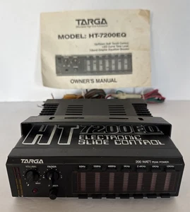 Targa Graphic Equalizer HT7200EQ 7 Band 200 Watt LED Curve Tone Level Untested - Picture 1 of 13