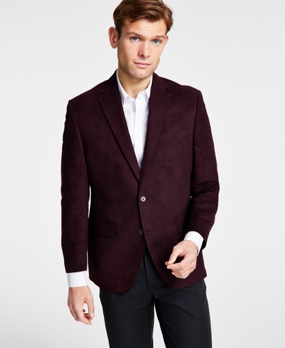 Cappotto sportivo Michael Kors uomo vestibilità classica tacca risvolto ecopelle scamosciata Mulberry 40S