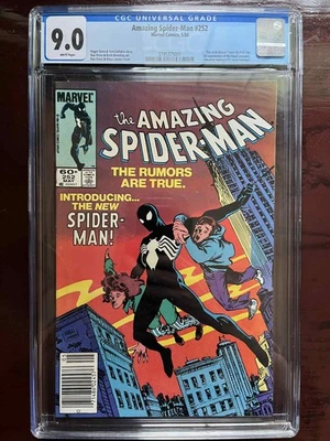 Amazing Spider-Man #252 Newsstand Variant CGC 9.0 1984 First Black Costume - Image 1 of 2