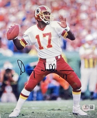 Doug Williams Signed 8x10 Photo Washington Redskins Autographed Beckett BAS COA - Image 1 of 3