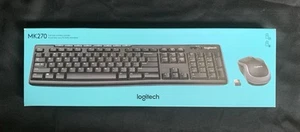 MK270 Logitech Tastatur & Maus Full-Size Wireless Combo 920-004536 Windows 8 10 - Bild 1 von 4