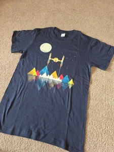 Tie Fighter Star Wars Abstraktes Design Größe S Marineblau - Bild 1 von 3