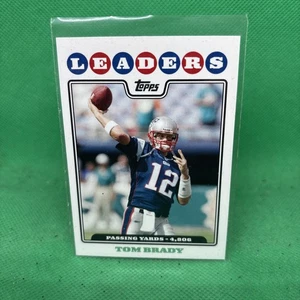 2008 Topps - #286 Tom Brady New England Patriots League líder - Imagen 1 de 2