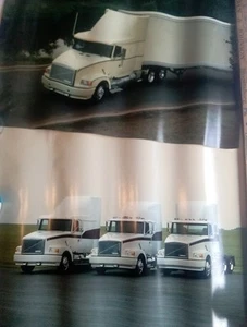 Vintage Lot Set 4 WHITE GMC Trucks Trucking Advertising Dealer Sales Poster Set  - Picture 1 of 9