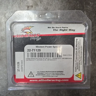 Kit de cojinetes de acoplamiento de brazo oscilante All Balls 27-1125 Honda CR125R, CR250R, CRF250/450 Foto 1 de 2