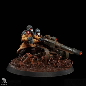Death Korps Of Krieg Lascannon painted figure Warhammer 40k Pre-Sale | Art - Picture 1 of 6