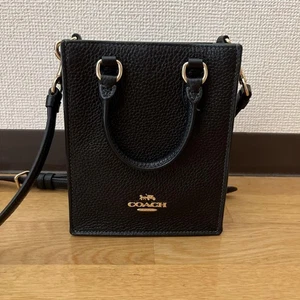 COACH Black Leather Shoulder Bag - Picture 1 of 7