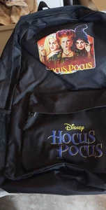Disney Hocus Pocus Backpack Black Purple Preowned but EXCELLENT SL725 - Picture 1 of 4