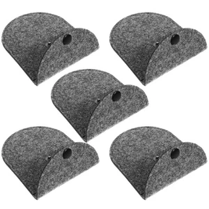  5PCS Portafoglio in Feltro Mini Portamonete Chiavi Borsa Fibbia Portaoggetti per Donna Donna - Foto 1 di 12