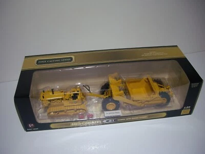 FIRST GEAR 1:50 58-3153 ALLIS-CHALMERS HD-21 CRAWLER WITH EJECTOR SCRAPER - Image 1 of 4