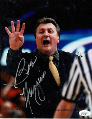 BOB HUGGINS SIGNED AUTOGRAPHED 8x10 - West Virginia - Hall of Fame - J.S.A. Cert - Image 1 of 3