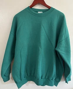 VTG Kelly Green Sweatshirt Men Sz 2X Maximum Sweats Tultex Blank Made In USA XXL - Picture 1 of 3