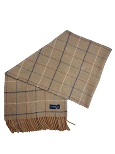 BURBERRY London Classic Nova Check Knit 100% Cashmere Brown Rectangle SCARF - Picture 1 of 7