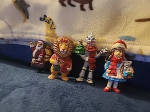 The Wizard Of Oz Kurt Adler 3 Christmas Ornaments Vintage & 1 Santa Claus Figure - Picture 1 of 10