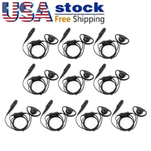 10x D Style Earpiece Earhook For XPR3300e XPR3500e MTP3100 MTP3200 DEP570 Radio - Picture 1 of 5