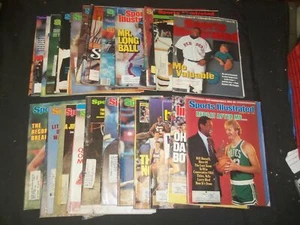 1970S-1990S SPORTS ILLUSTRATED MAGAZINE LOT OF 25 ISSUES - NICE COVERS - PB 844B - Picture 1 of 6