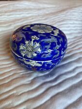 Antique Chinese Straights Straits Nonya Porcelain Covered Dish Jar Enameled Wufu
