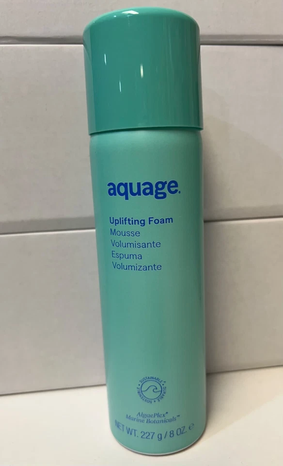 Mousse de espuma edificante Aquage 8 oz, sujeción ligera, espuma sin peso, agrega cuerpo y rebote Foto 1 de 1
