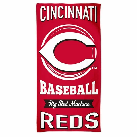 Licensed MLB Inside Circle 100% Cotton Beach Towel 60" x 30" (Cincinnati Reds) Cover