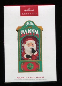 2023 Hallmark Ornaments - NAUGHTY & NICE ARCADE - Magic Sound Light New in Box - Picture 1 of 1