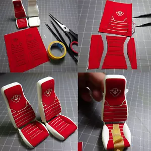 1/14 Model Car Seats DIY Suede Decorative Stickers for Tamiya Scania RC Truck - Picture 1 of 20