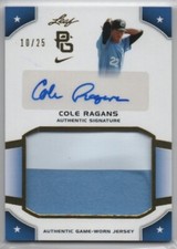 2015 Leaf Perfect Game National Showcase Gold Cole Ragans RANGERS Patch Auto /25
