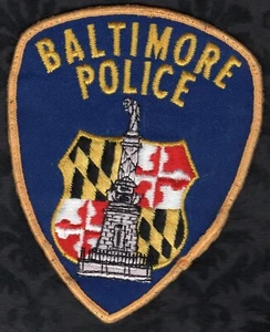 Baltimore MD. Maryland Police Shoulder Patch -- USED VAR #7 - Picture 1 of 2