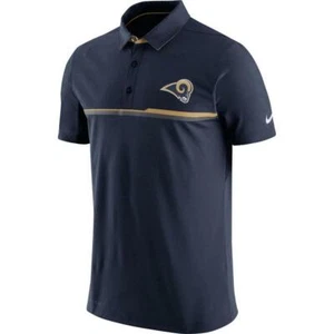 Nike Herren Los Angeles Rams Dri-Fit Trainer Elite Polo blau Large - Bild 1 von 3
