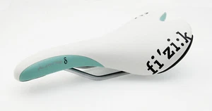 Fizik Aliante Carretera MTB eBike Bicicleta Sillín Manganeso-rieles Asiento Blanco y Tiffany - Imagen 1 de 9