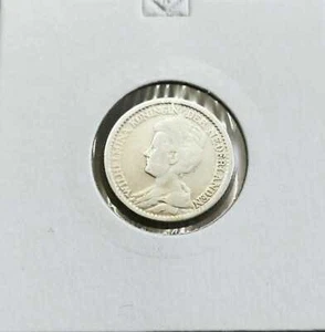 Netherlands 25 Cent 1911 Silver Beautiful to Very Beautiful - Picture 1 of 2