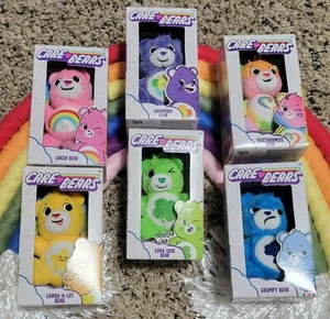 Care Bears 6-teiliges Set Zweisamkeit, Glück, Grumpy + Micro Mini 3 Zoll Miniatur Plüsch Box - Bild 1 von 11