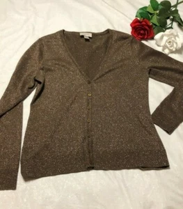 Cárdigan para mujer LOFT marrón brillante talla M - Imagen 1 de 8