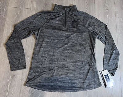 Pullover gris para mujer Charles River Space Dye Performance 1/4 cremallera L Foto 1 de 4