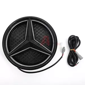 Gloss Black Grille LED Emblem Light Star Badge for E-Class W213 Sedan 2016-2022 - Picture 1 of 10