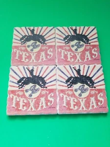 Gregory Gorham TEXAS CeramicTiles Coasters Used Great Condition - Picture 1 of 6