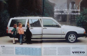 PUBLICITÉ DE PRESSE 1989 VOLVO 740 5 PORTES ON A TOUT L'ESPACE QUE L'ON VEUT - Foto 1 di 1