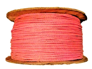 6mm Pink (RAL4010) Rope 500M Drum - Cable Pulling Polypropylene Draw Cord - Picture 1 of 7