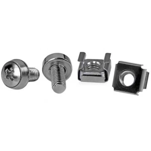 0065030840026 StarTech.com 50 Pkg M6 Mounting Screws and Cage Nuts for Server Ra - Picture 1 of 4
