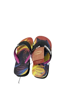 Kinder Havaianas Marvel Black Panther Flip Flops - Größe UK 9 Kids EUR 27-28 - Bild 1 von 5