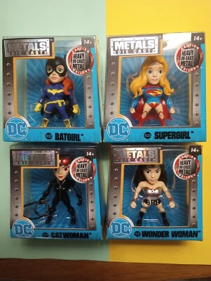 Metals/Die Cast DC Figures - Supergirl, Wonder Woman, Batgirl, Catwoman - Image 1 of 4