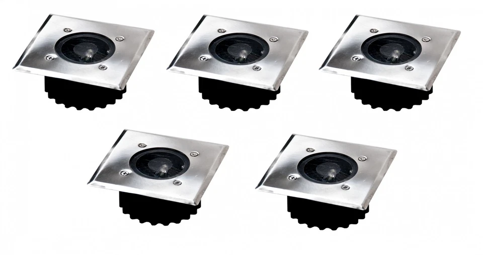 5x LED Solar-Bodeneinbauleuchte Bodenstrahler Bodeneinbaustrahler Solarlampe - Bild 1 von 1