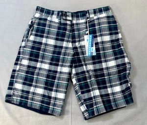 Old Navy Chino Shorts Reversible 28 loose Blue And Plaid 2 In 1 Shorts Mens - Picture 1 of 17
