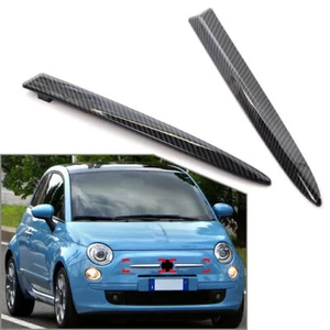 For Fiat 500 2007-2015 2014 2013 2012 735455041 Front Bumper Upper Moulding Trim - Picture 1 of 10