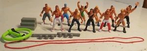 Lot Of 11 WWE Jakks Pacific Micro Aggression 2" Mini Wrestling Figures Stairs Ro - Picture 1 of 19