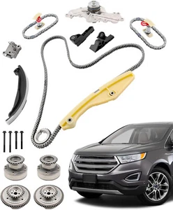 90738S Timing Chain Kit w VVT Cam Phaser & Water Pump for 2011-2019 Ford Lincoln - Picture 1 of 7